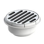 Coladera universal con rejilla redonda de acero inoxidable MOD. 174