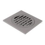 Coladera cuadrada rejilla redonda INOX MOD. CCRRINOX