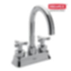 Llave mezcladora de lavabo 4" Ática. Incluye contra de rejilla. MOD. HM-21