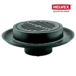 COLADERA DE REJILLA REDONDA PARA PATIOS, GARAGES, TERRAZAS, ETC.  MOD. 2514