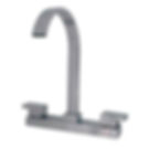 Mezcladora de fregadero cuello alto cromo 8-MF