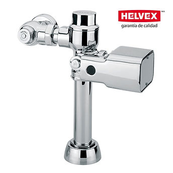 FLUXOMETRO ELECTRONICO BATERIAS  WC OC BOTON 38 3.5L CROMO MOD. FB-110-38-3.5