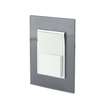 Apagador doble sencillo y para escalera humo 4540