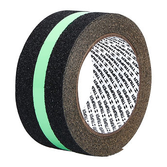 Cintas antiderrapantes negro/fotoluminiscente 5 m 101450