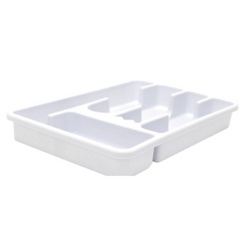 Charola para cubiertos blanca 10037