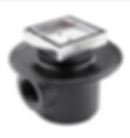 Coladera base ancha de una boca con rejilla cuadrada e inserto cerámico MOD.