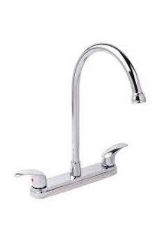 Mezcladora ecologica 8" cuello alto para fregadero MOD. 4333