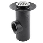 Coladera larga una boca rejilla redonda MOD. 124L