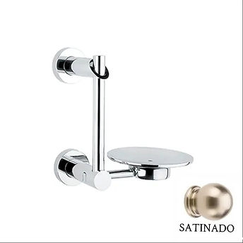 Jabonera con agarradera satin MOD 9101-S