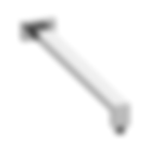 Brazo de regadera cuadrado recto a pared de 38 cm MOD. 2305