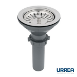 Contracanasta plástica con canastilla de acero inoxidable MOD. 3831