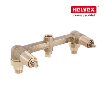 ENSAMBLE DOBLE DE EMPOTRAR PARA REGADERA O TINA VALVEX CERAMICO 1/4 DE VUEL MOD.