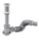 Céspol flexible gris con bote chico y rejilla de acero inoxidable MOD. 3711G