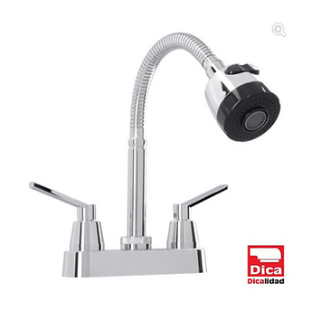 Mezcladora con cuello flexible para lavabo MOD. 4030