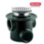 COLADERA DE TRES BOCAS REJILLA CUADRADA MOD. 1342-35CH