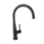 Llave monomando para fregadero de cocina E-310-EB, con chorro fijo. Acabado Éban