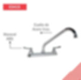 MEZCLADORA DE COCINA LEDA CUELLO ESTÁNDAR 03415