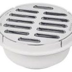 Coladera universal de polipropileno 5", rejilla cromada MOD. 49616