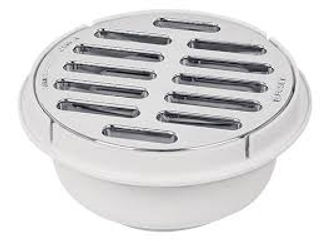 Coladera universal de polipropileno 5", rejilla cromada MOD. 49616