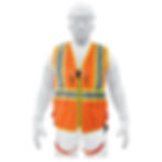 Chalecos para arnes con cinta dobles de 2" maxima visibilidad 101770