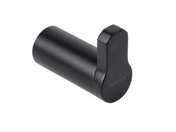 Gancho sencillo LIA negro mate MOD. 703CL.2