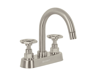 Mezcladora 4" para lavabo cuello curvo MOD 46754