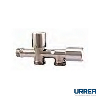 Llave de doble nariz recta cromada MOD. 19CRD