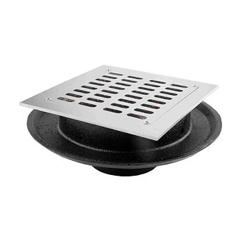 Coladera cuadrada para exteriores con campana MOD. 224RC