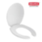 ASIENTO PARA WC REDONDO FRENTE ABIERTO CIERRE ESTÁNDAR CON ANTIBACTERIAL MOD.