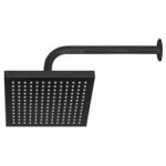 46748 Regadera  Cuadrada 8" Negro Mate