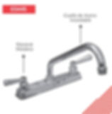 MEZCLADORA DE COCINA TRITON CUELLO ESTANDAR 03445