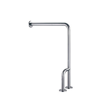 Barra de seguridad "L" al piso en acero inoxidable MOD. WA70.200