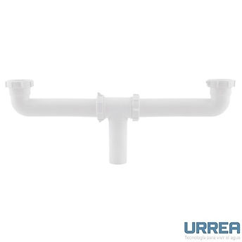 Céspol plástico doble para fregadero MOD. 3734RP