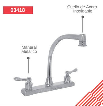 MEZCLADORA DE COCINA HERA TIPO COBRA 03418