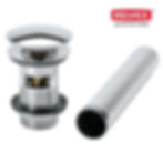 CONTRA DE PUSH PARA LAVABO CON REBOSADERO MOD. TH-064