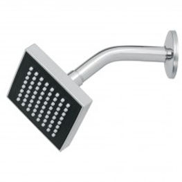 46732 Regadera Aqua cuadrada 4" ABS con brazo cromo