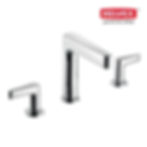 Llave mezcladora de lavabo 8" a 12" Clásica. Incluye contra de push. MOD. M-1005