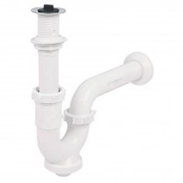 Cespol rígido para lavabo con contra, polipropileno, 1-1/4" MOD. 49508