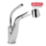 Llave monomando Palma para fregadero, con cabezal retractil, sistema antica MOD.