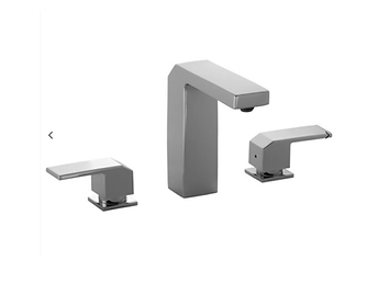 Mezcladora de taladros separados para lavabo QUADRO MOD. 9721CU.9