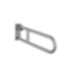 Barra de agarre de seguridad abatible para inodoro en acero inoxidable 304 MOD.