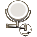 Espejo circular con base a la pared y luz Led 10605