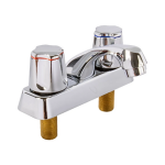 Llave mezcladora de 4" metálica para lavabo